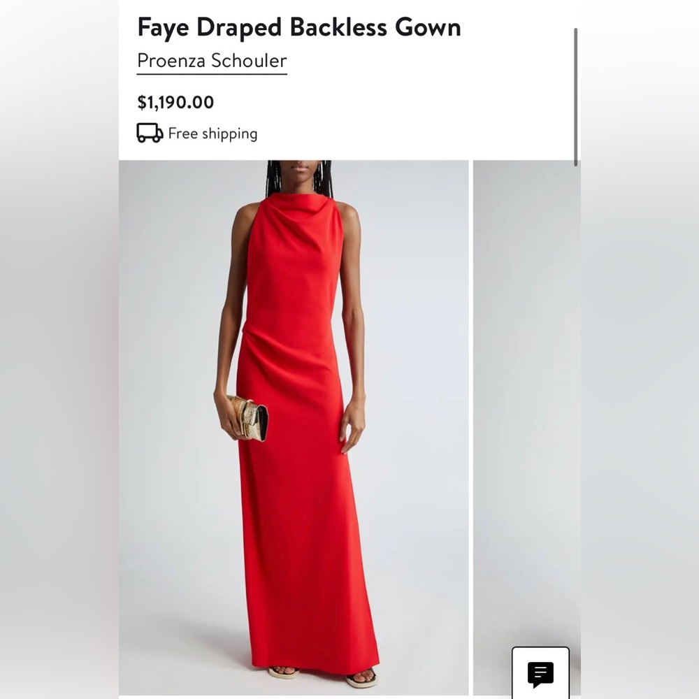 Faye Draped Backless Gown by Proenza Schouler